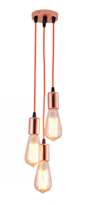 Vintage 3 Heads LED Pendant Lamps