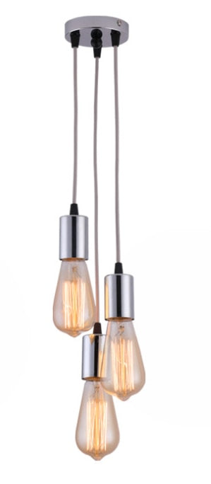 Vintage 3 Heads LED Pendant Lamps