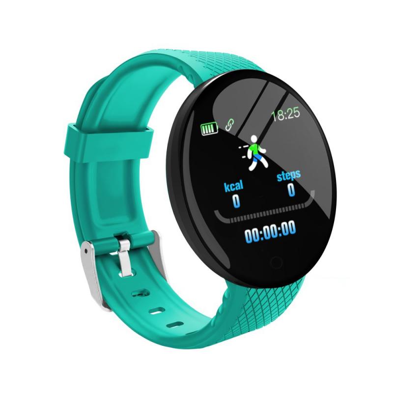 Round Dial Silicone Strap Smart Watches