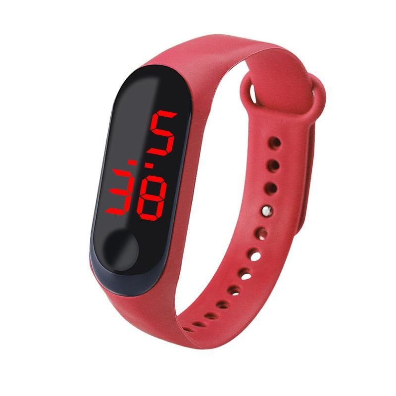 Silicone Strap Smart Digital Fitness Watches